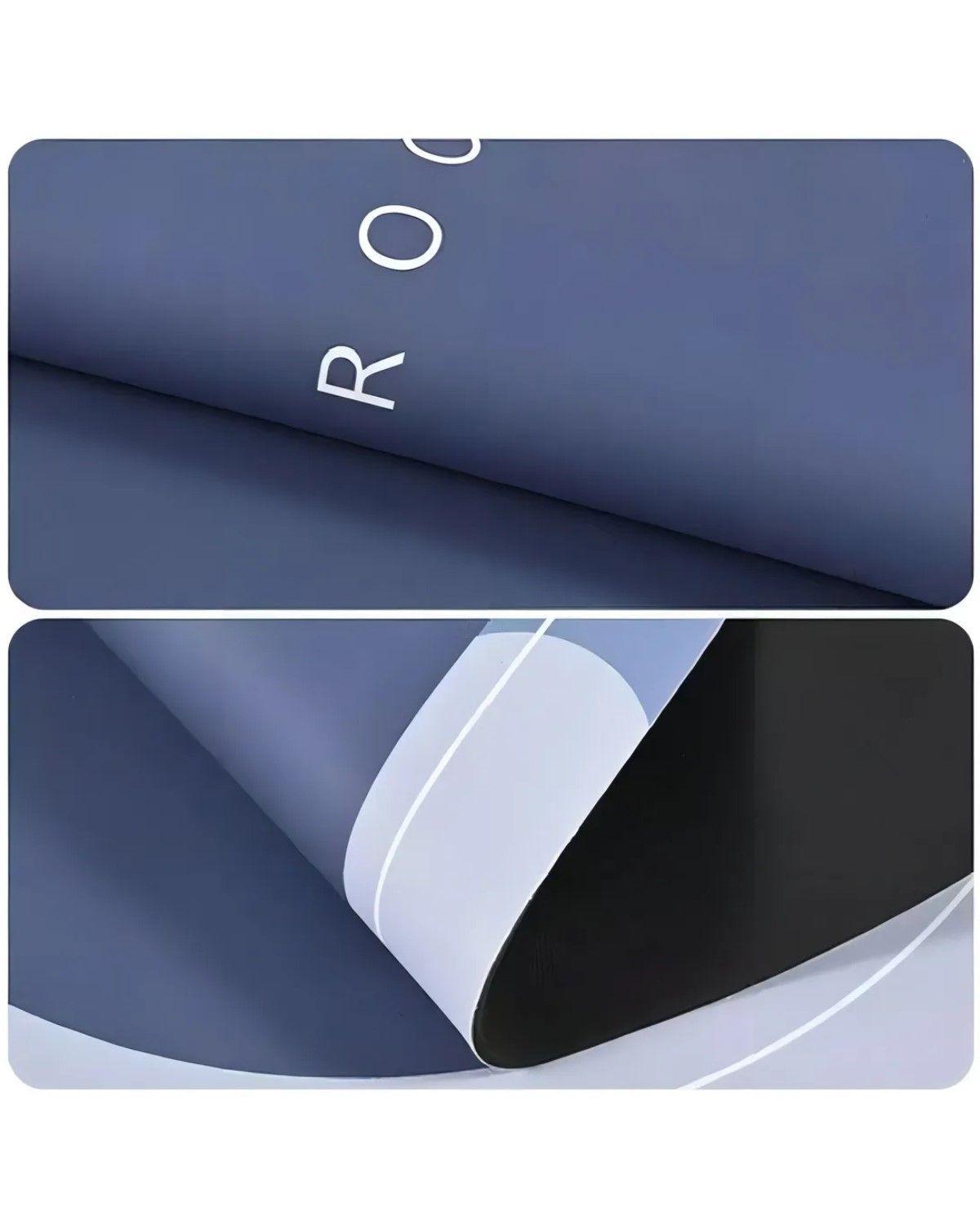 Alfombra Tapete Absorbente Para Baño Antideslizante Hogar Color Azul Rectangular-2