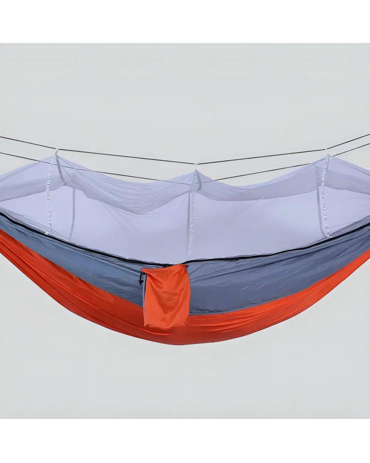 Hamaca Portatil De Camping Con Mosquitero Camuflaje-3