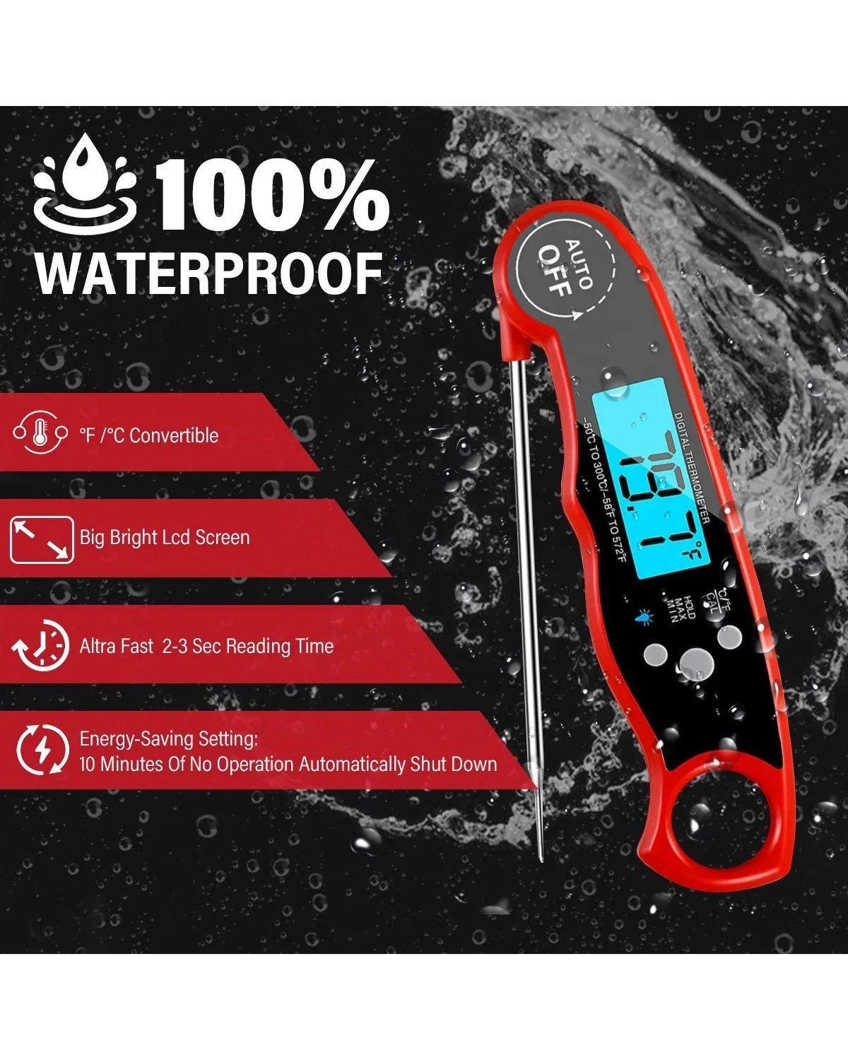 Termómetro Digital De Carne De Doble Sonda Alarma-4