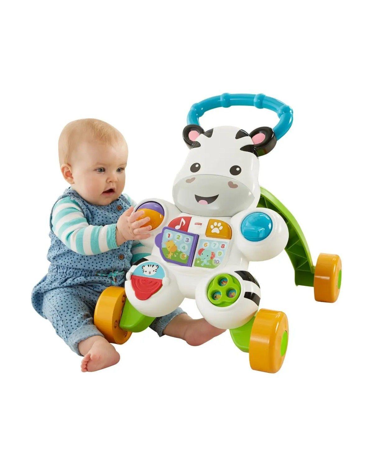 Andadera Para Bebés Cebra De Aprendizaje Blanco-1