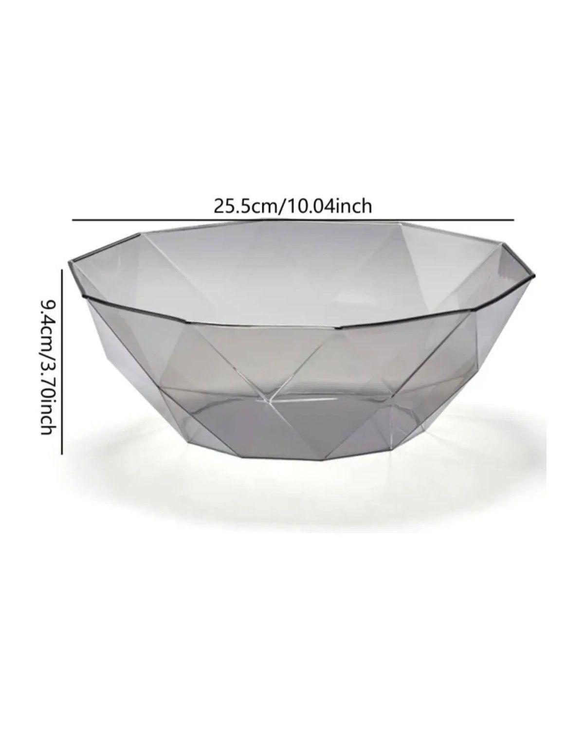 Ensaladera Bowl Acrílico Transparente Menaje Ensaladas 25cm-2