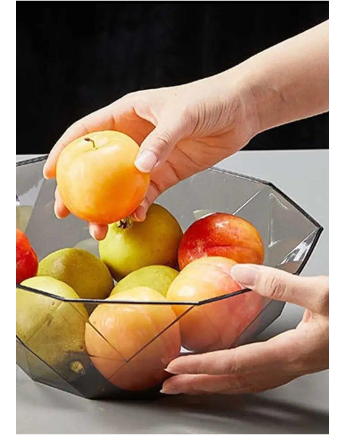 Ensaladera Bowl Acrílico Transparente Menaje Ensaladas 25cm-3