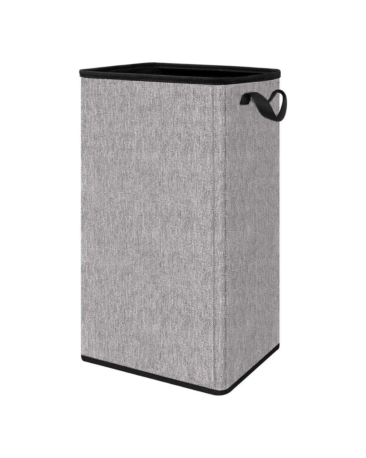 Cesto de Ropa Plegable 80L Grande Rectangular y con Asas Resistentes Ideal para Baño y -0