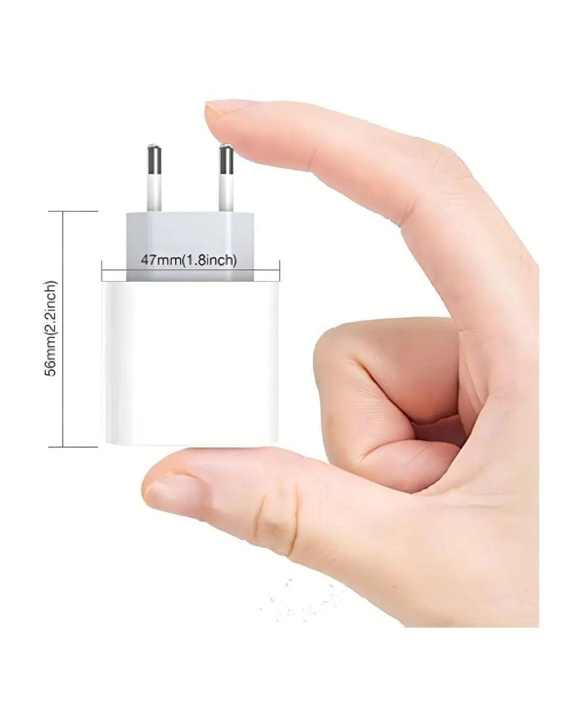 Cargador 20W Para iPhone color Blanco-2