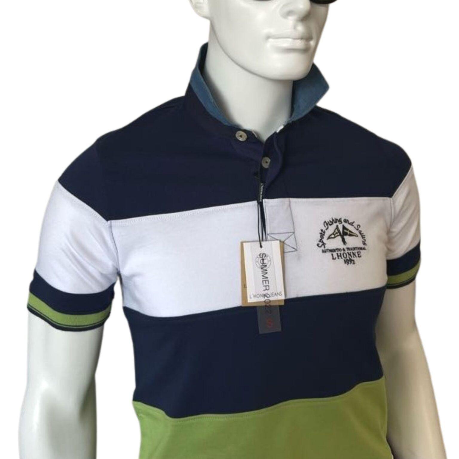 Polera Fishing Verde Azul Multicolor-2