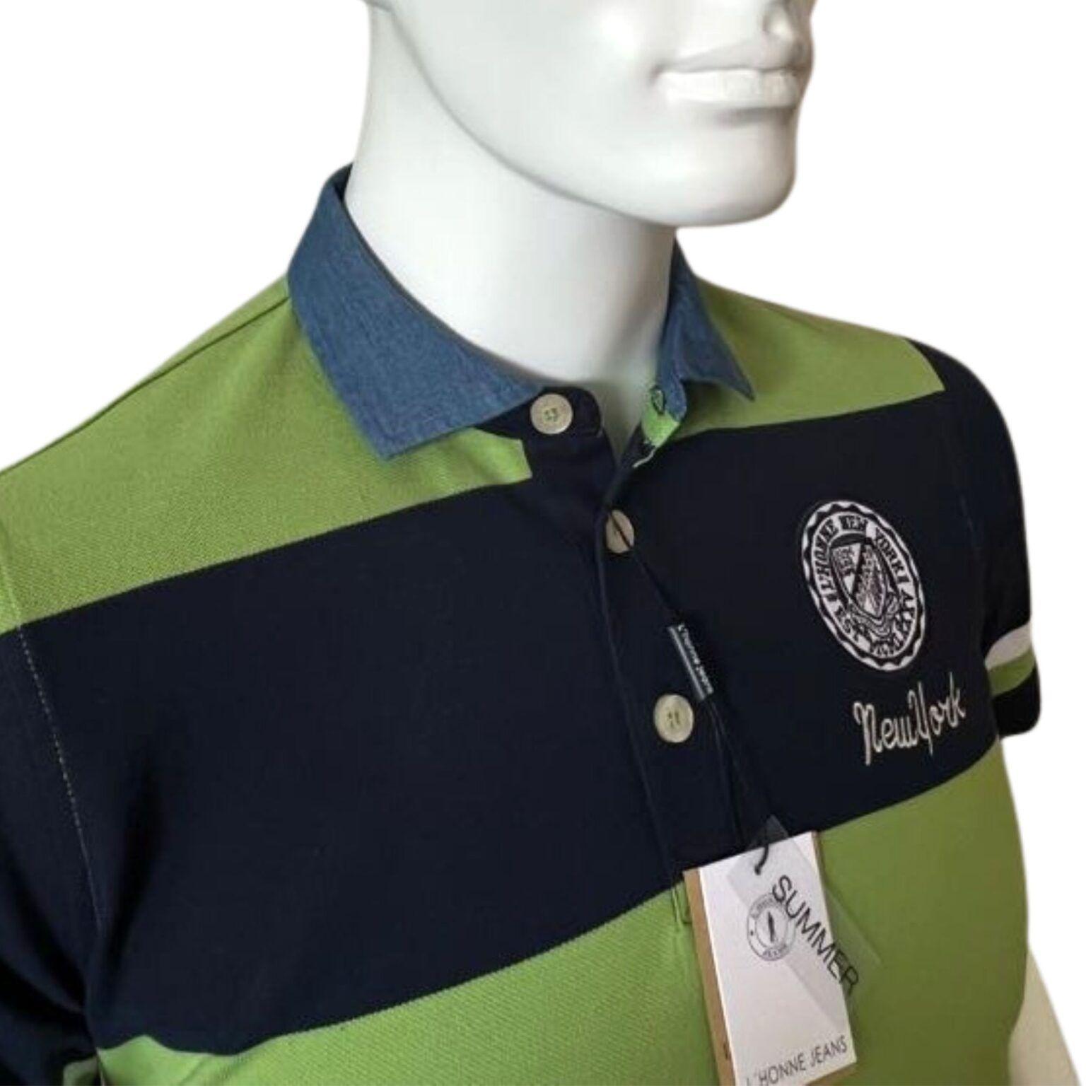 Polera New York Azul Verde-1