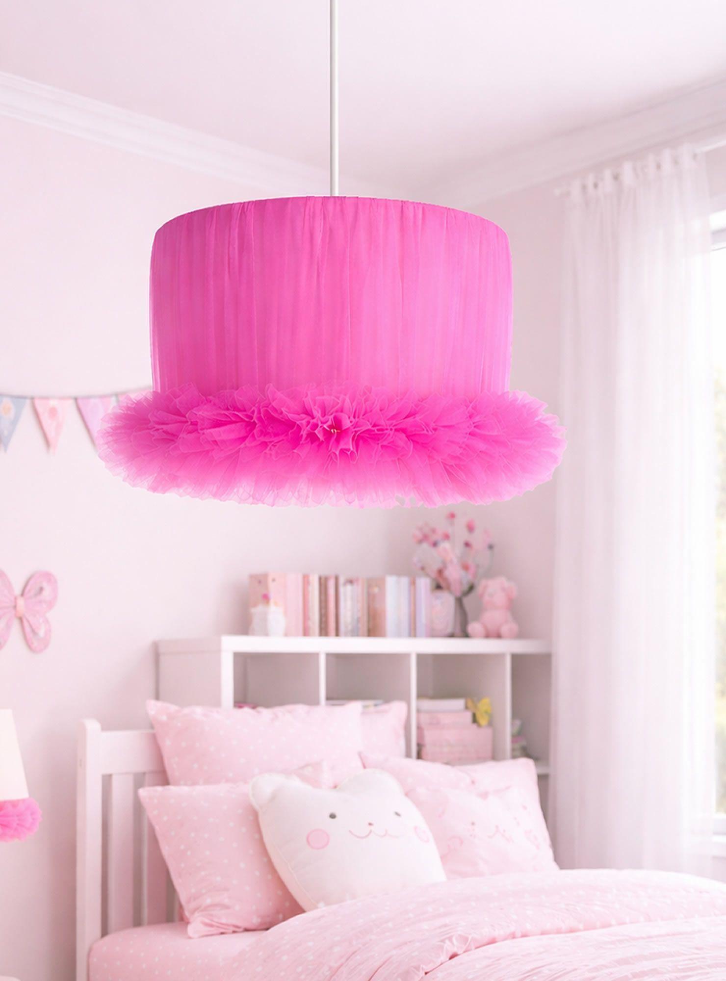 Lampara Colgante Infantil Cisne Fuxia-1