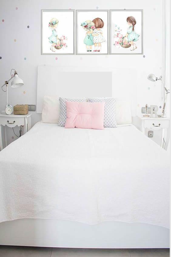 Set Cuadro Infantil Amigas y Hermanas-4