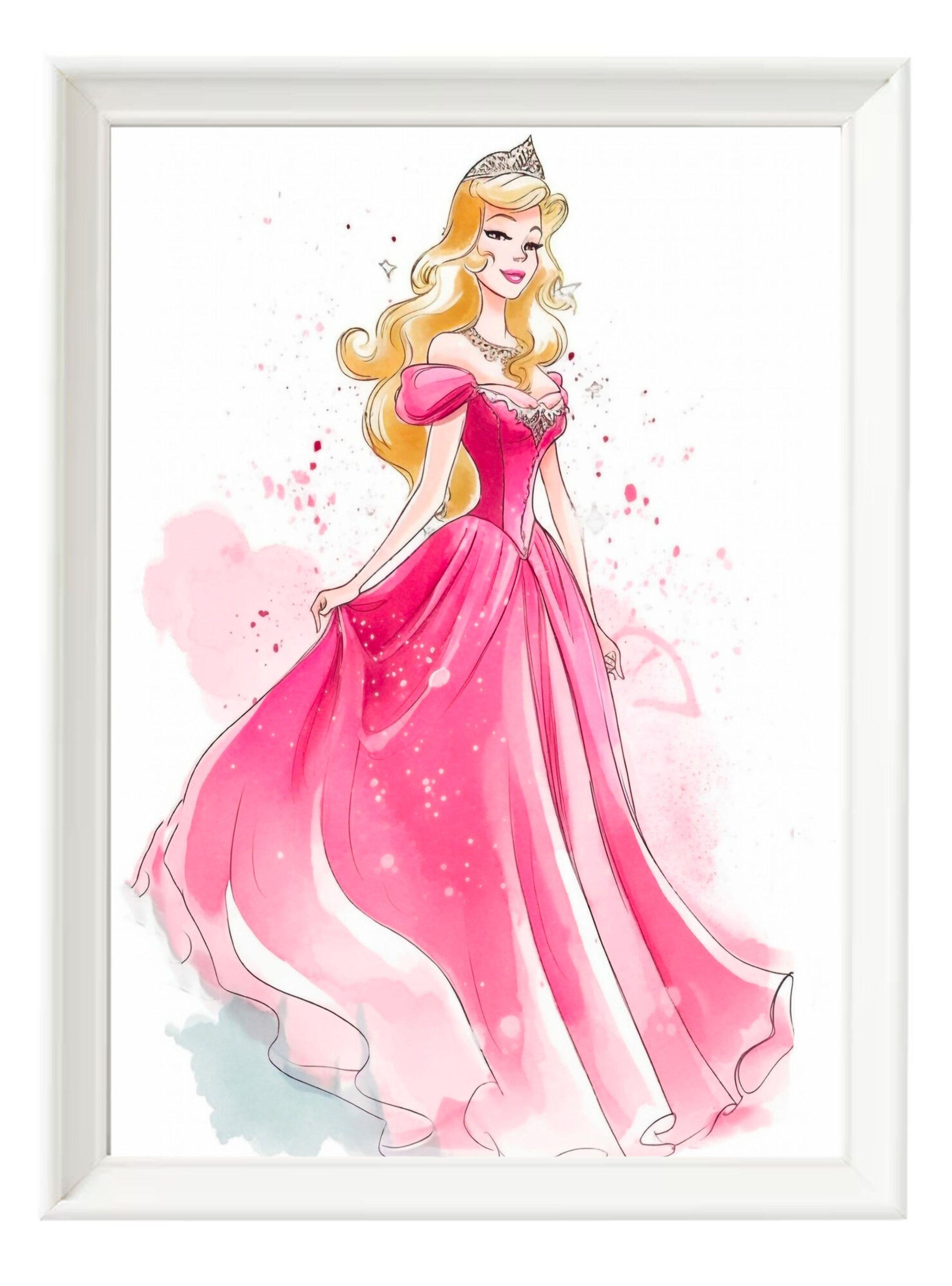 Set de 3 Cuadros, Modelo Princesas Disney 1 Decoración Creativa-2