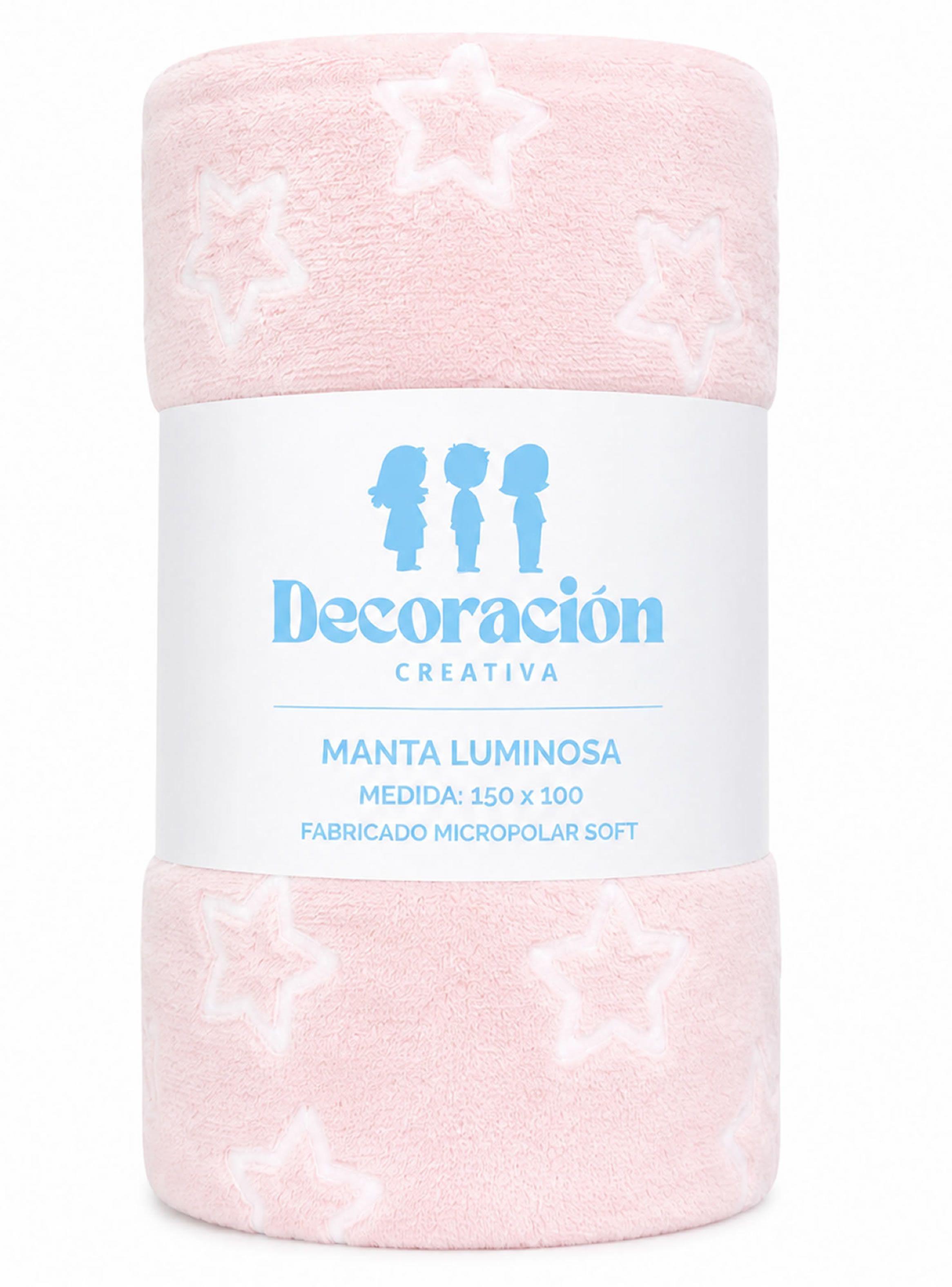 Manta Luminosa Infantil Estrella rosa-2