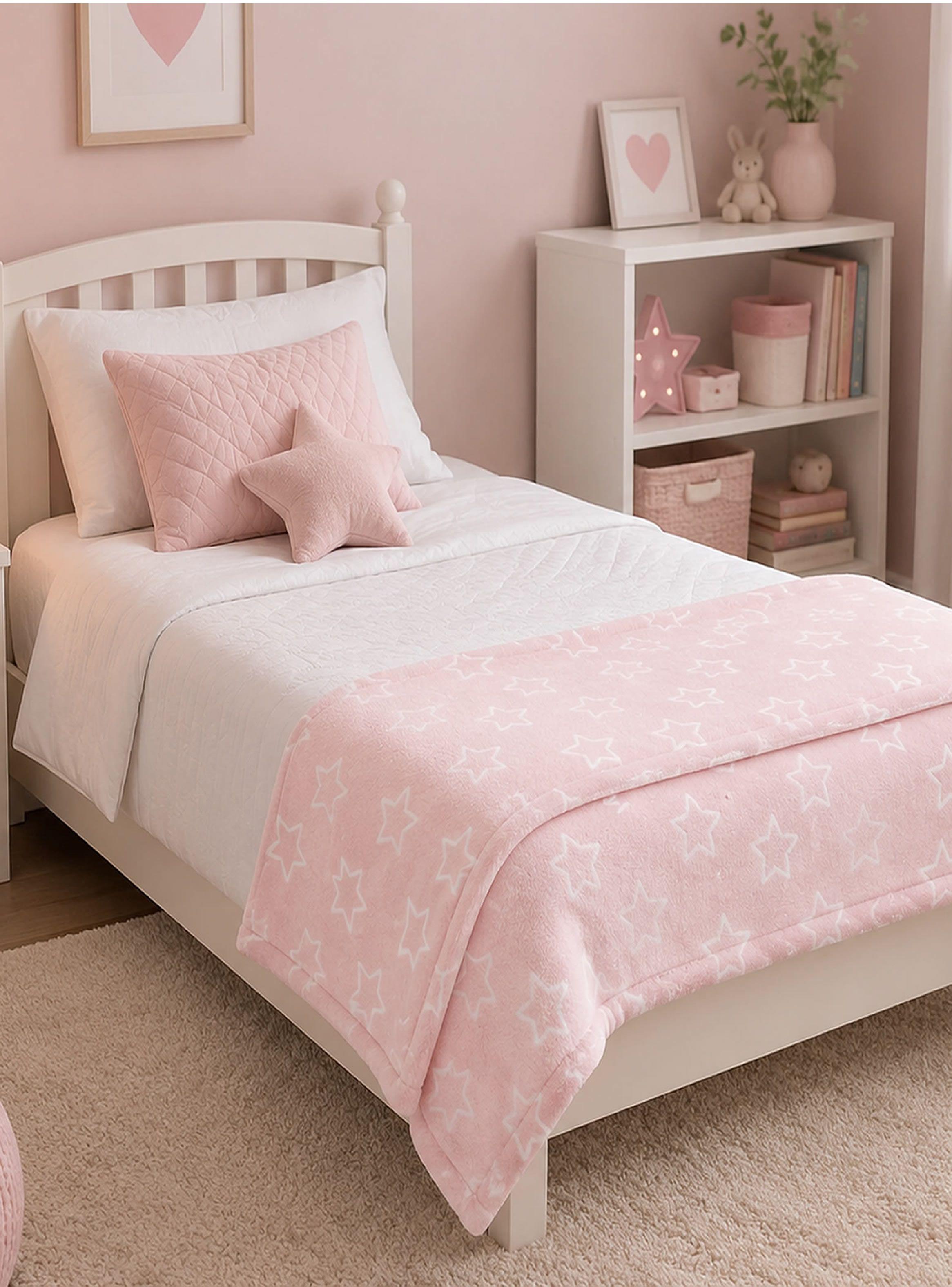 Manta Luminosa Infantil Estrella rosa-3