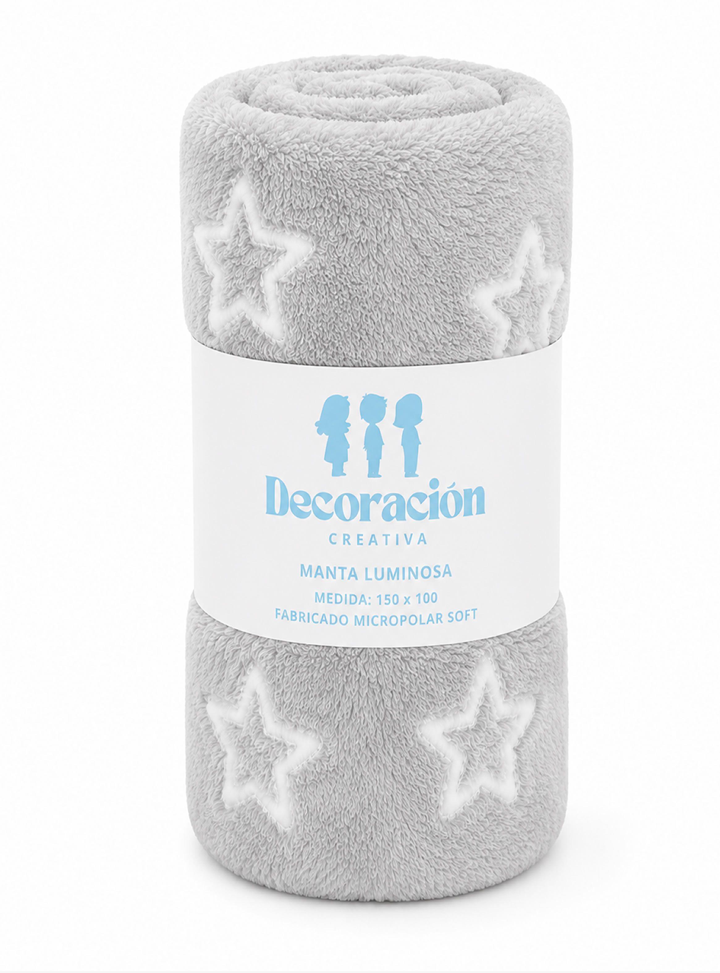 Manta Luminosa Infantil Estrella Gris-4