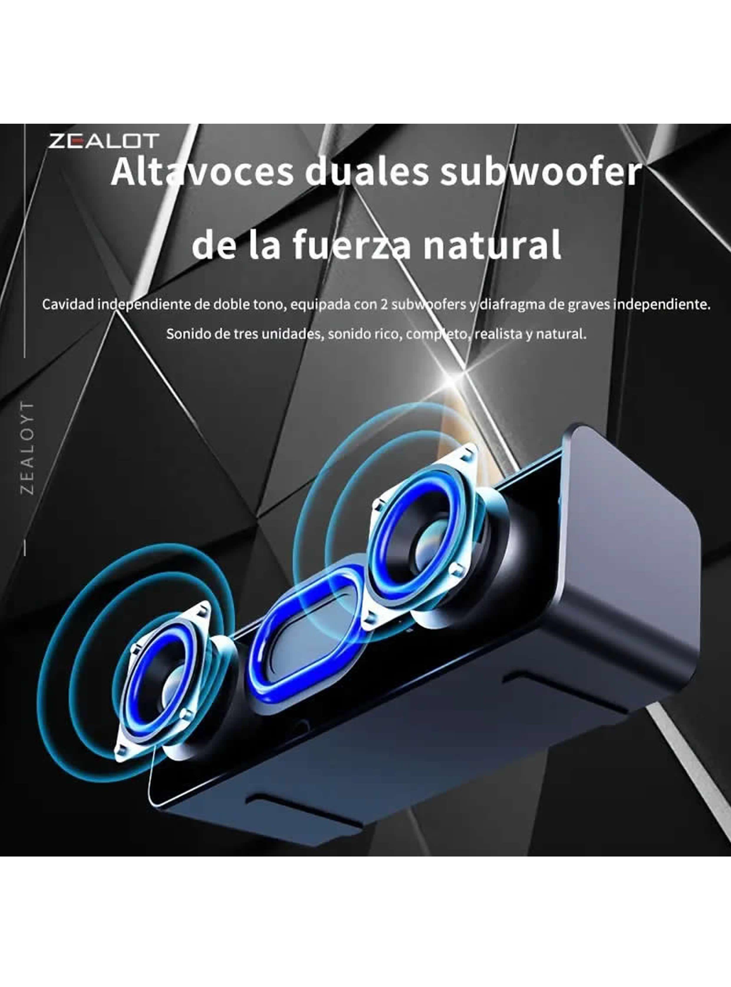 Zealot S31 Parlante Profesional compacto refuerzo de graves 8h 10w-4