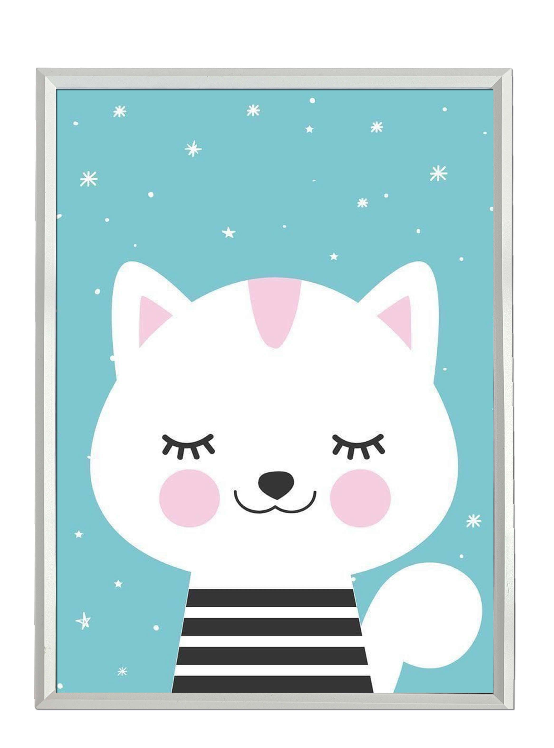 Set Cuadro Infantil Animales Kawaii-1