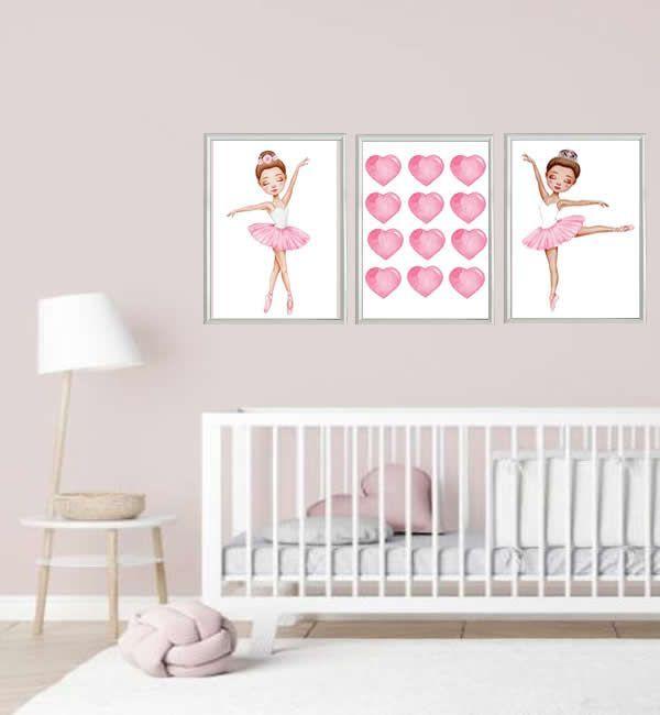 Set Cuadro Infantil Bailarina Ballet-4