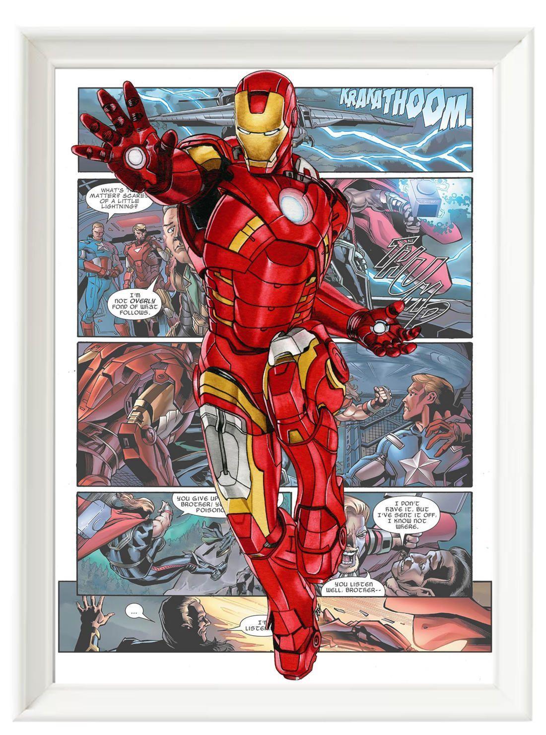 Set de Cuadros Infantiles Marvel (Ironman, Thor, Capitan America)-3