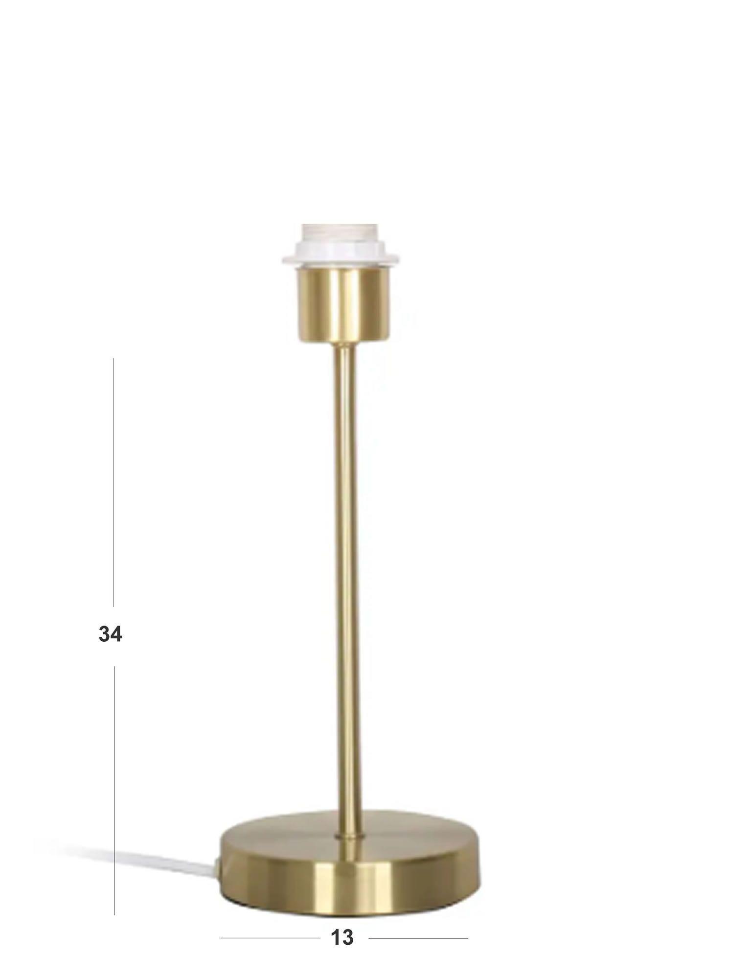 Lampara Velador Cisne Beige Base Dorada-3