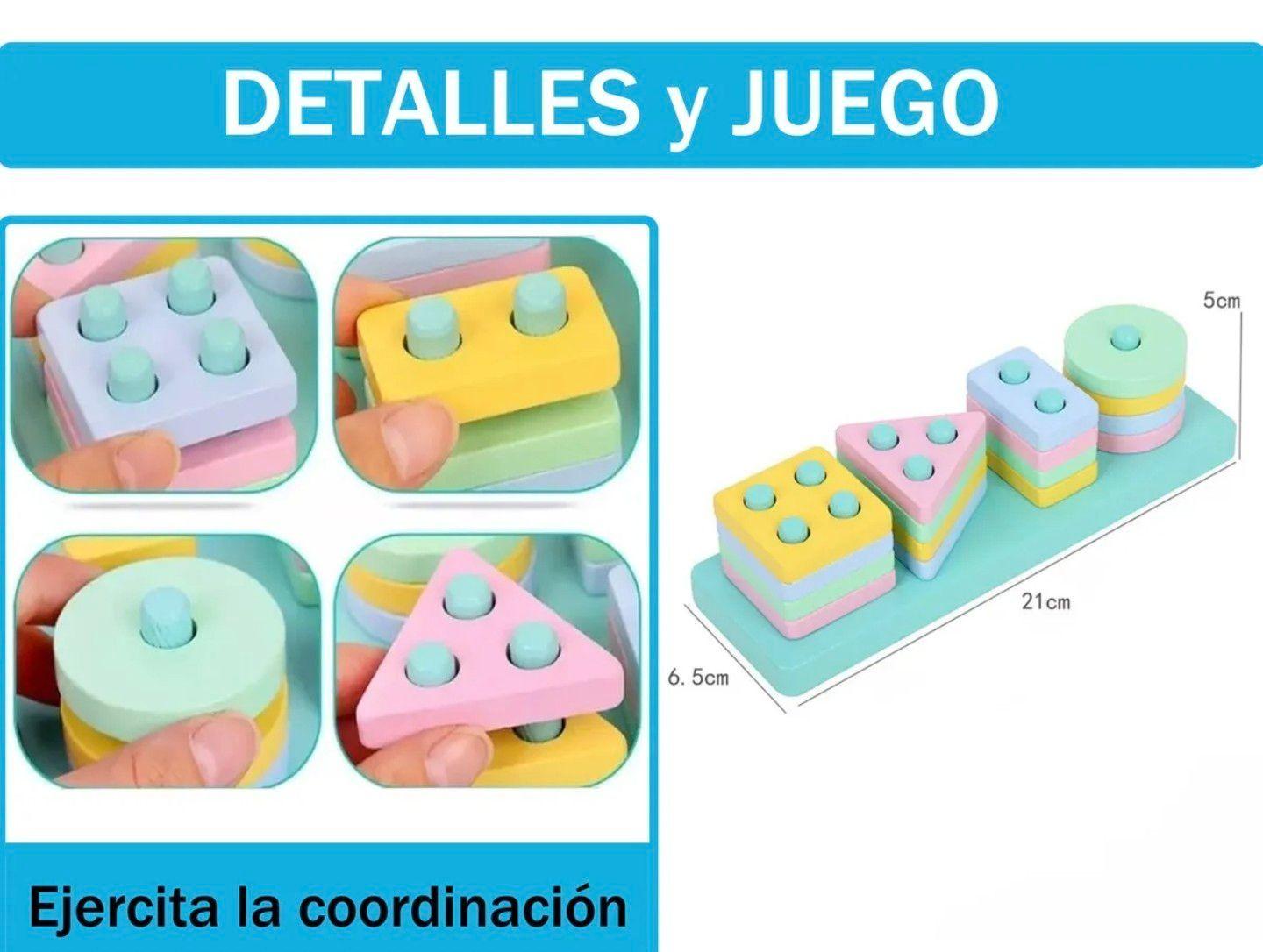 PACK 10 JUGUETES DIDACTICOS DE MADERA PARA NIÑOS MONTESSORI-5