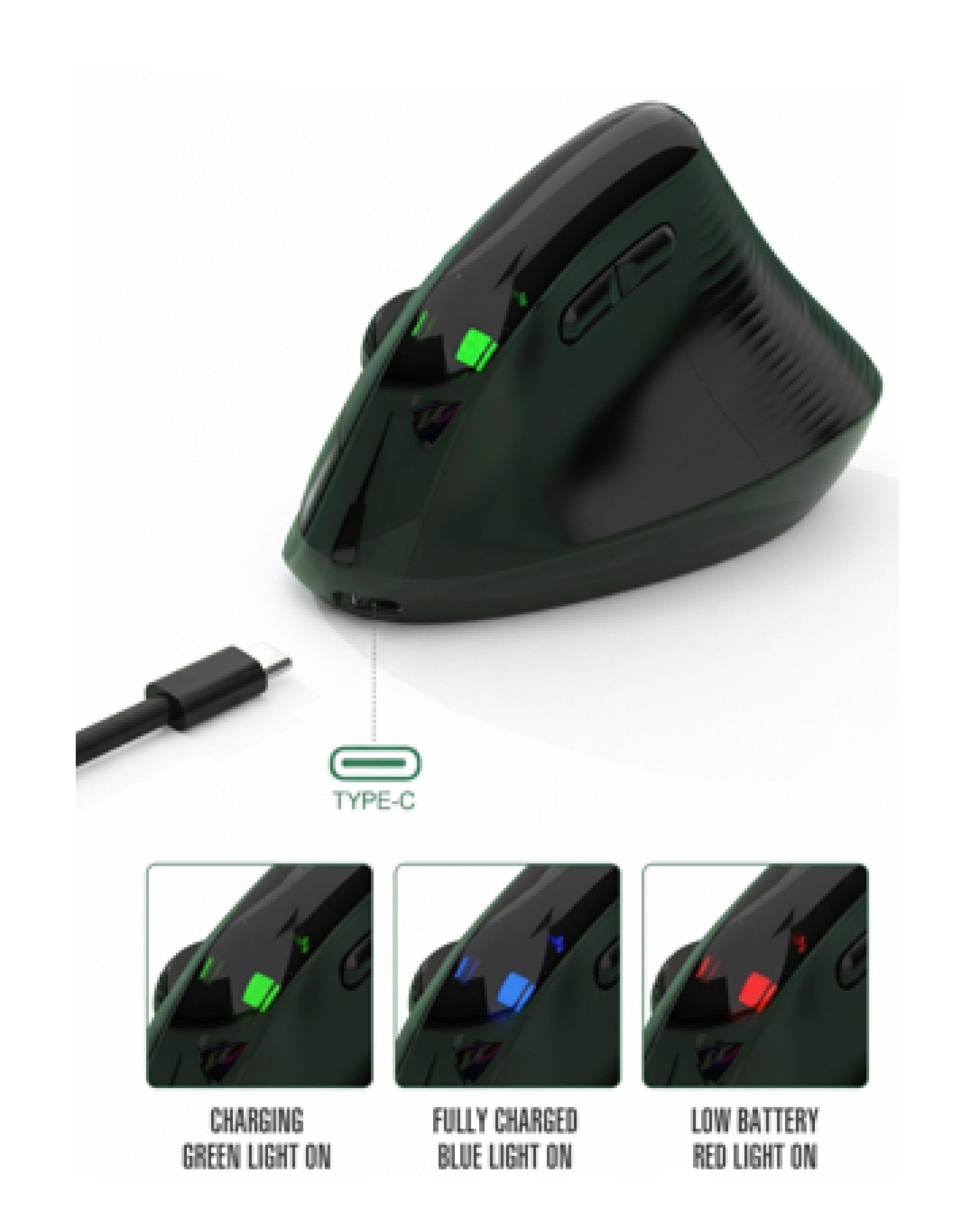 Mouse Vertical Ergon mico Inal mbrico 6 Botones-2