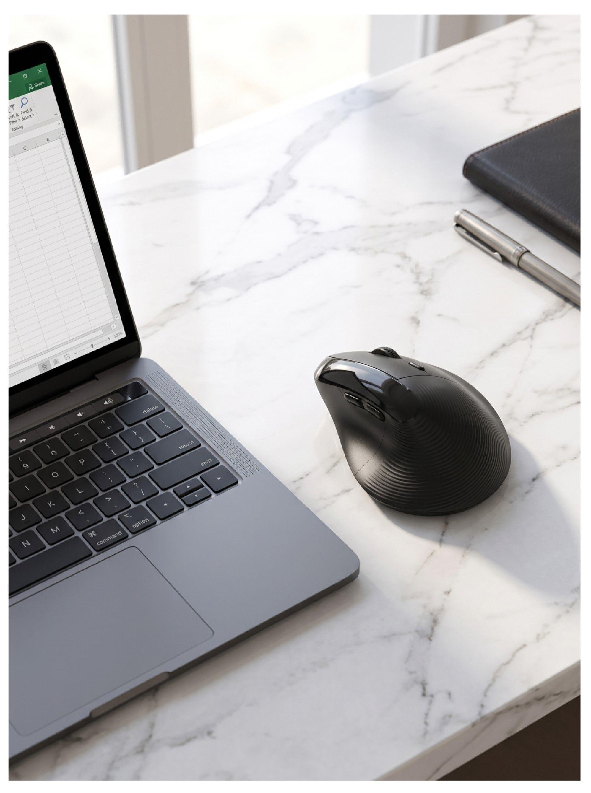 Mouse Vertical Ergon mico Inal mbrico 6 Botones-4