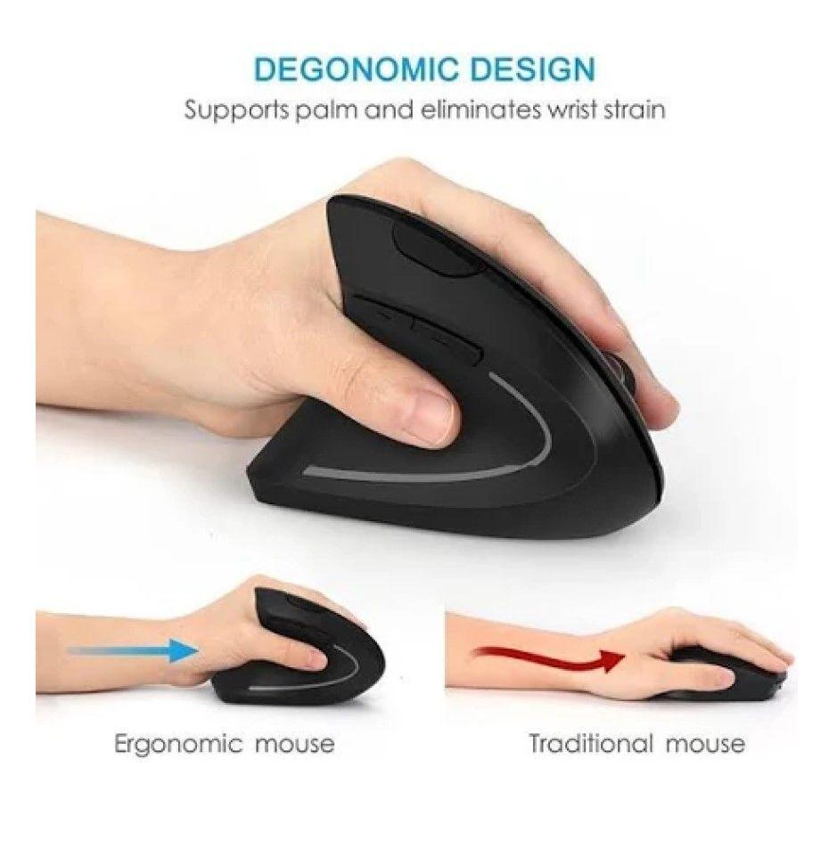 Mouse Vertical inalámbrico Ergonómico-3