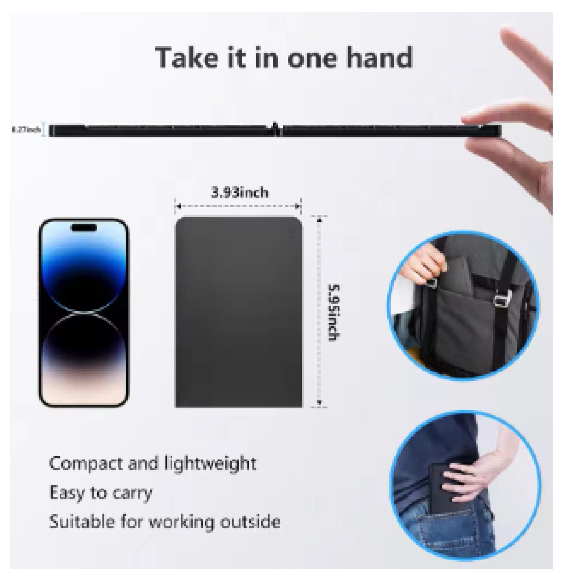 Mini Teclado Bluetooth Plegable-4
