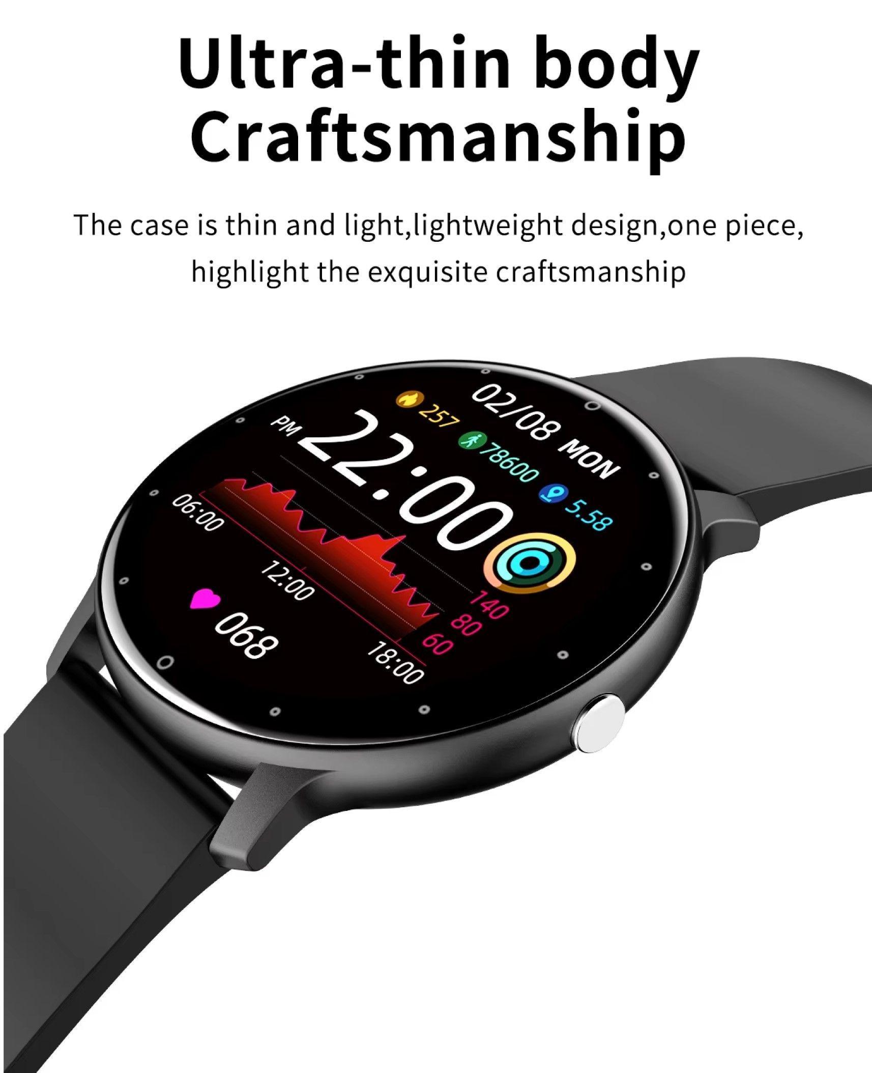 Reloj Inteligente Smartwatch, NEGRO -2
