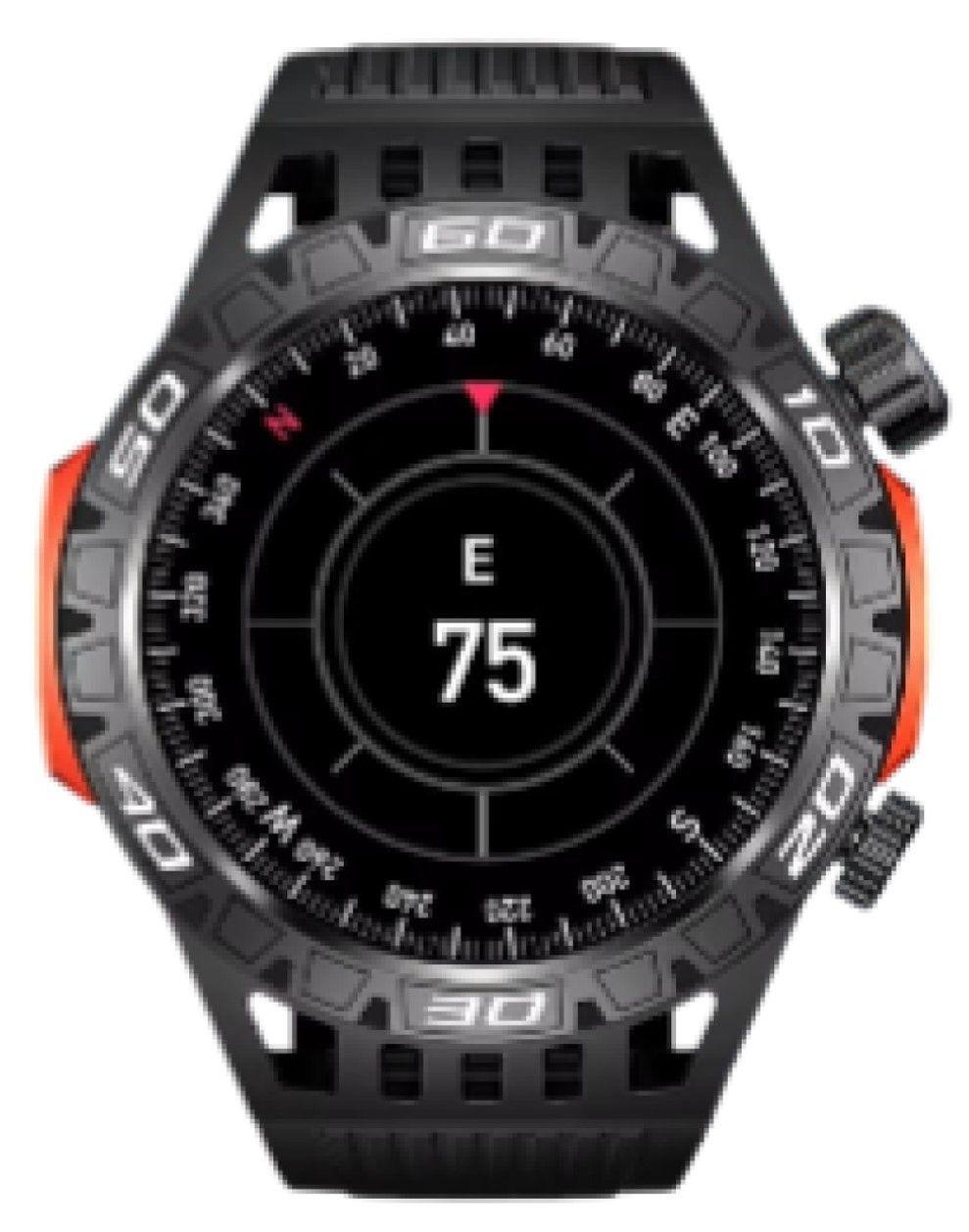 Reloj inteligente deportivo para hombre - Negro Mate / 6 3/8-3