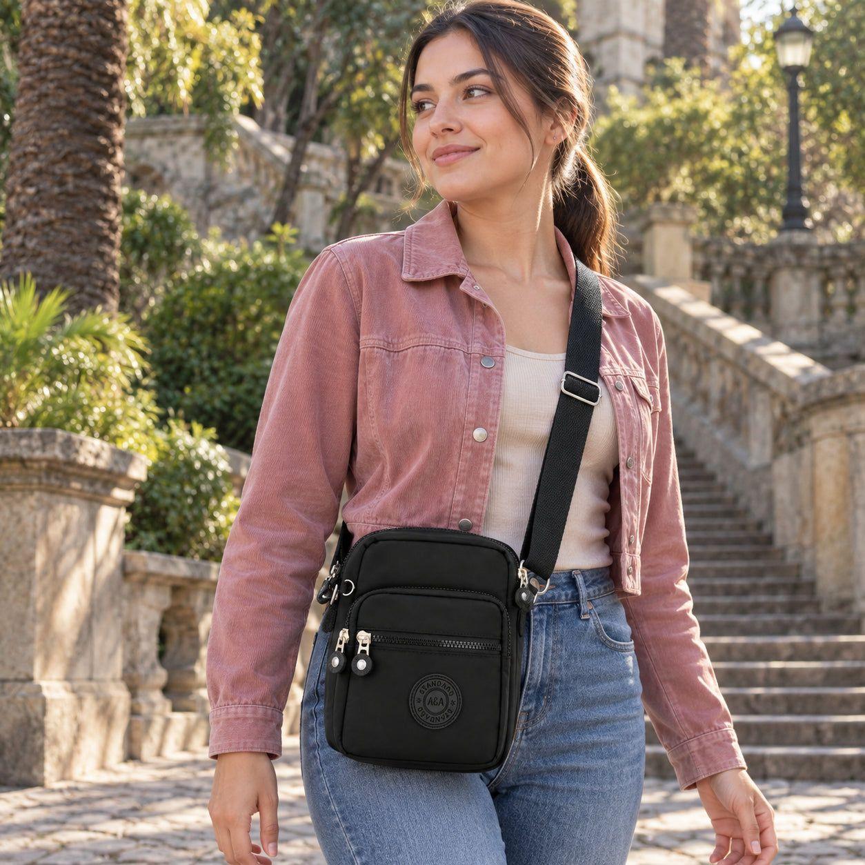 Bolso Cruzado Mujer XS Vertical 4 Compartimientos 2,9 L-1
