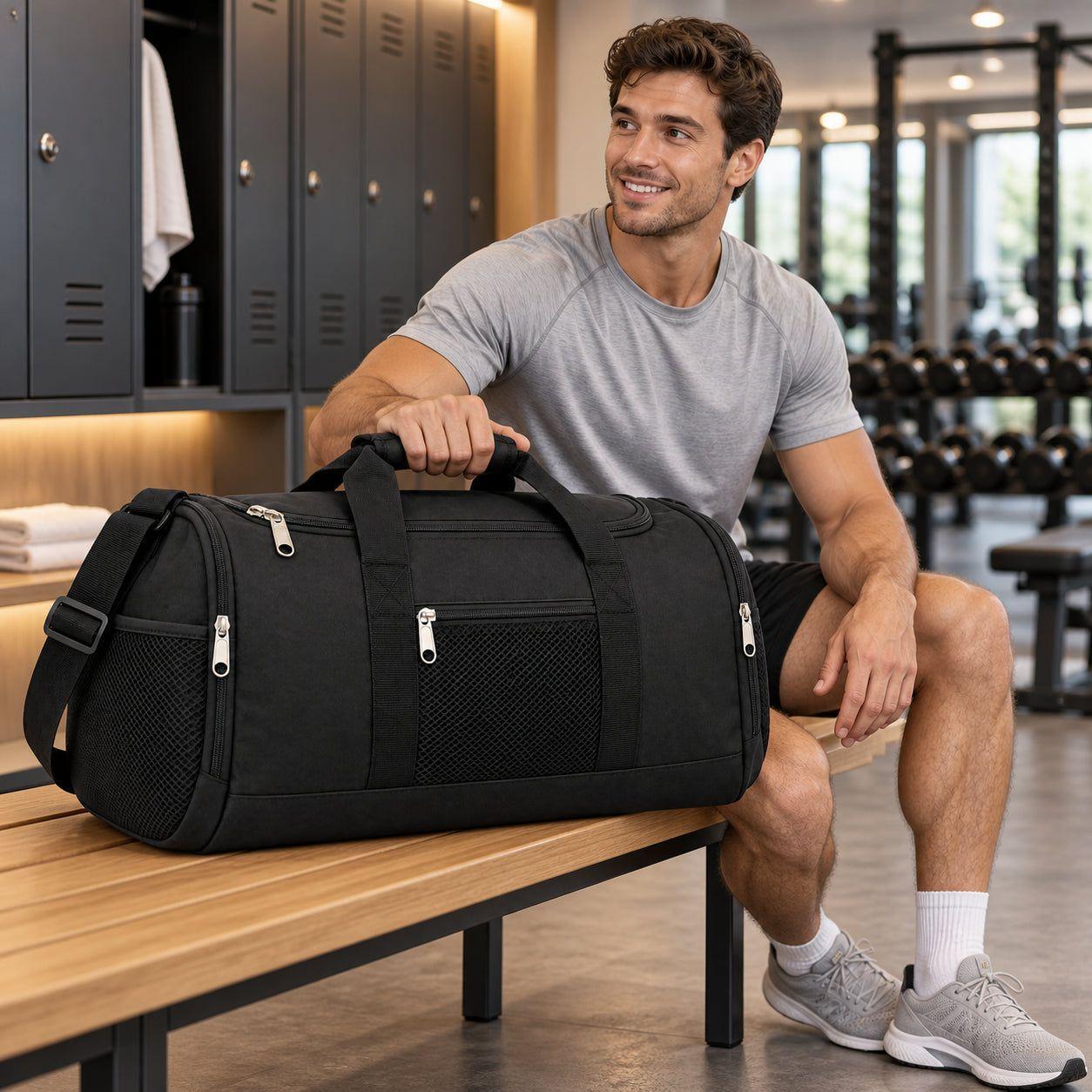 Bolso Gimnasio 40 L Plegable Multiuso Lona-5
