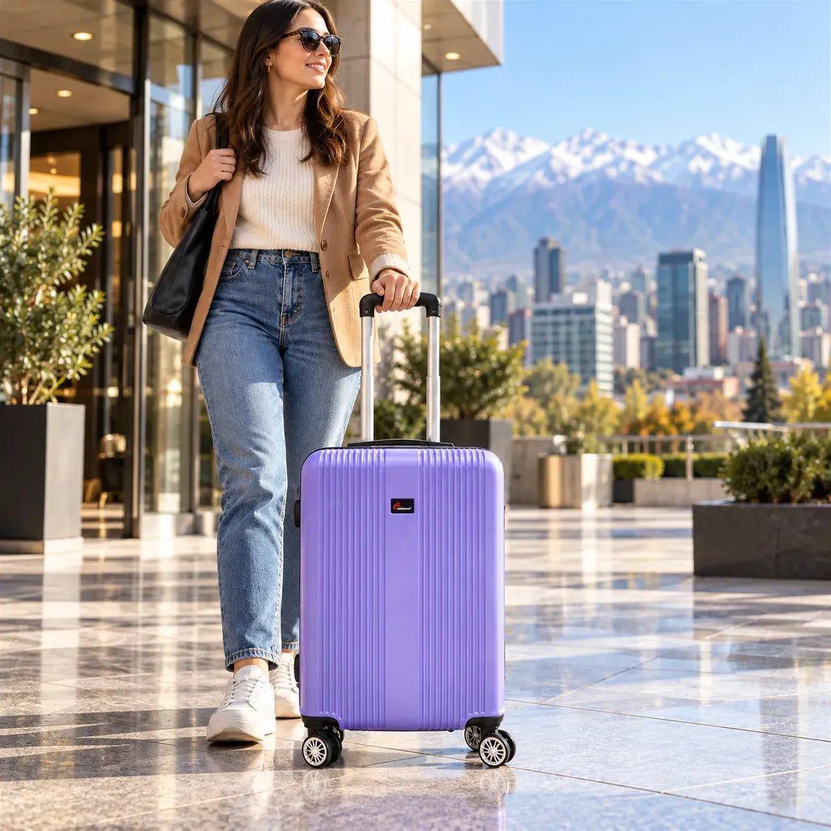 Maleta de Viaje Mediana ABS 61x44x21 Ruedas 360° TSA-1