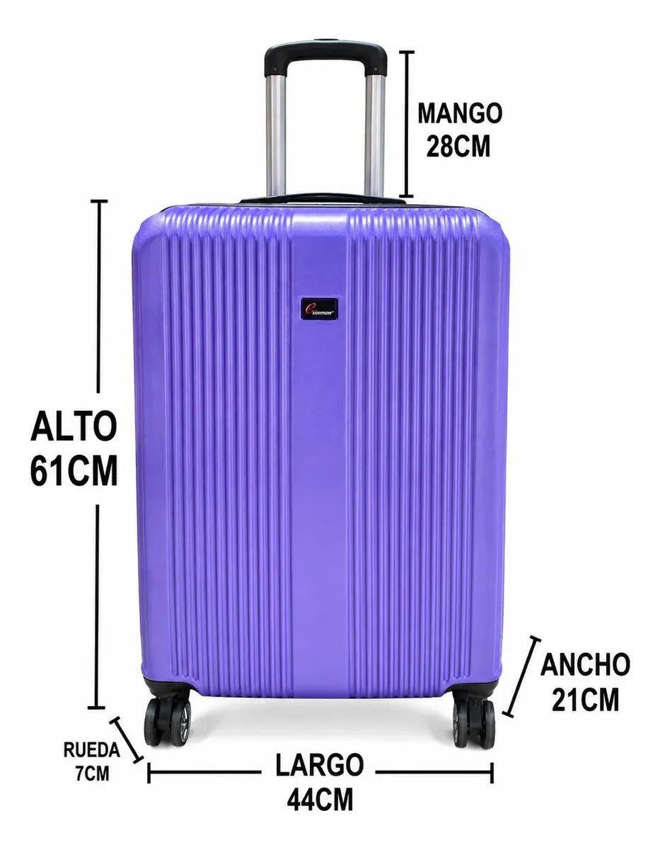 Maleta de Viaje Mediana ABS 61x44x21 Ruedas 360° TSA-2