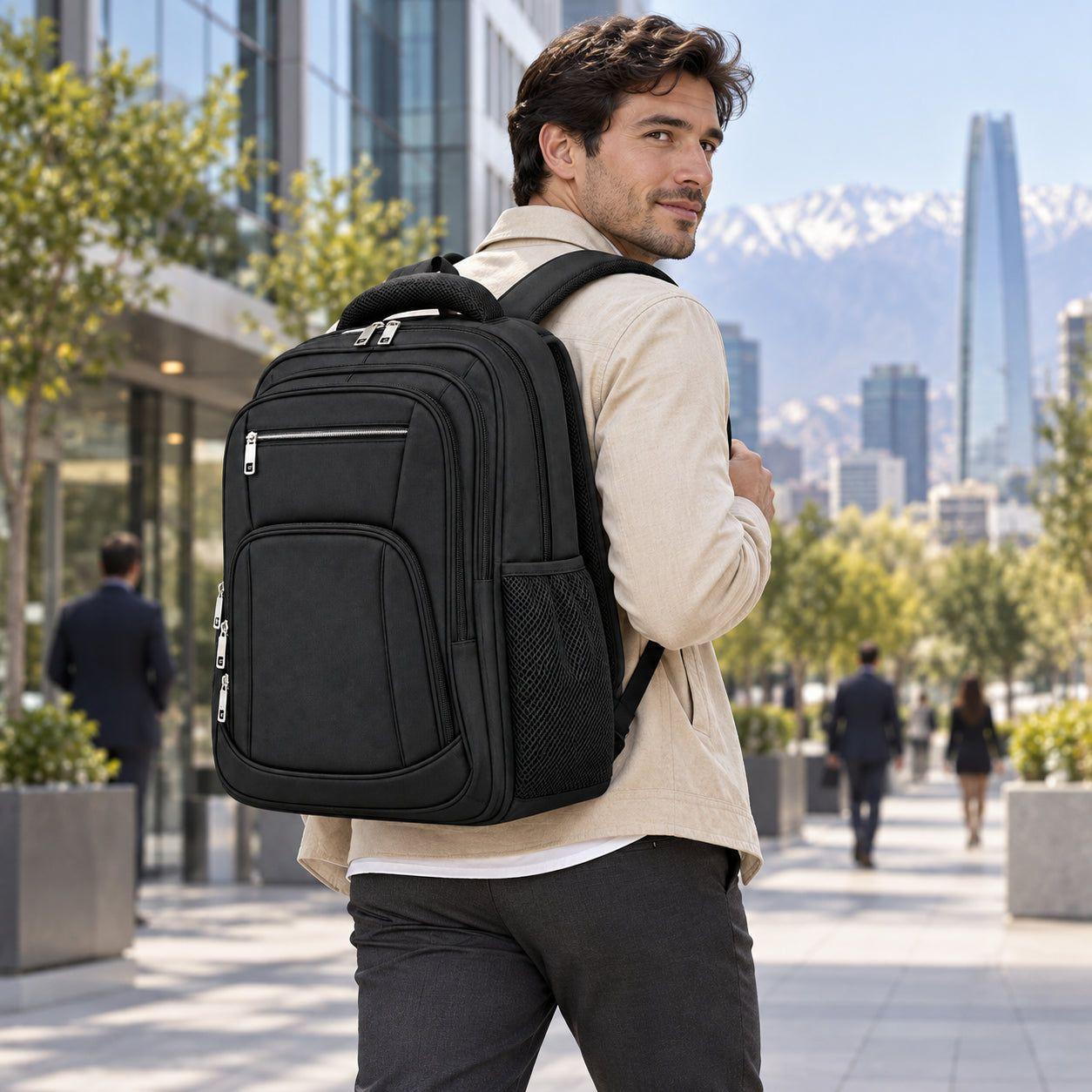 Mochila Porta Notebook 35 L 17" Lona Reforzada-1