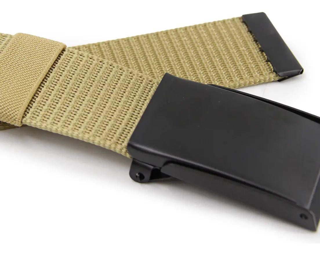 Cinturón Táctico Hombre Hebilla Rectangular Ajustable-0