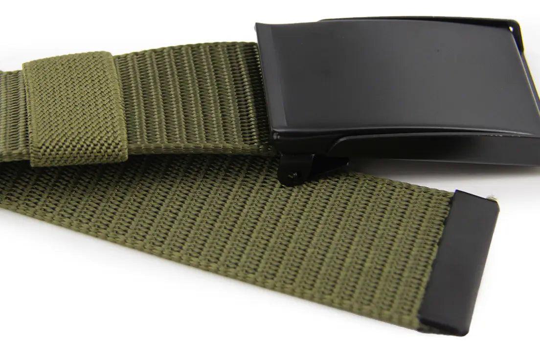 Cinturón Táctico Hombre Hebilla Rectangular Ajustable-0