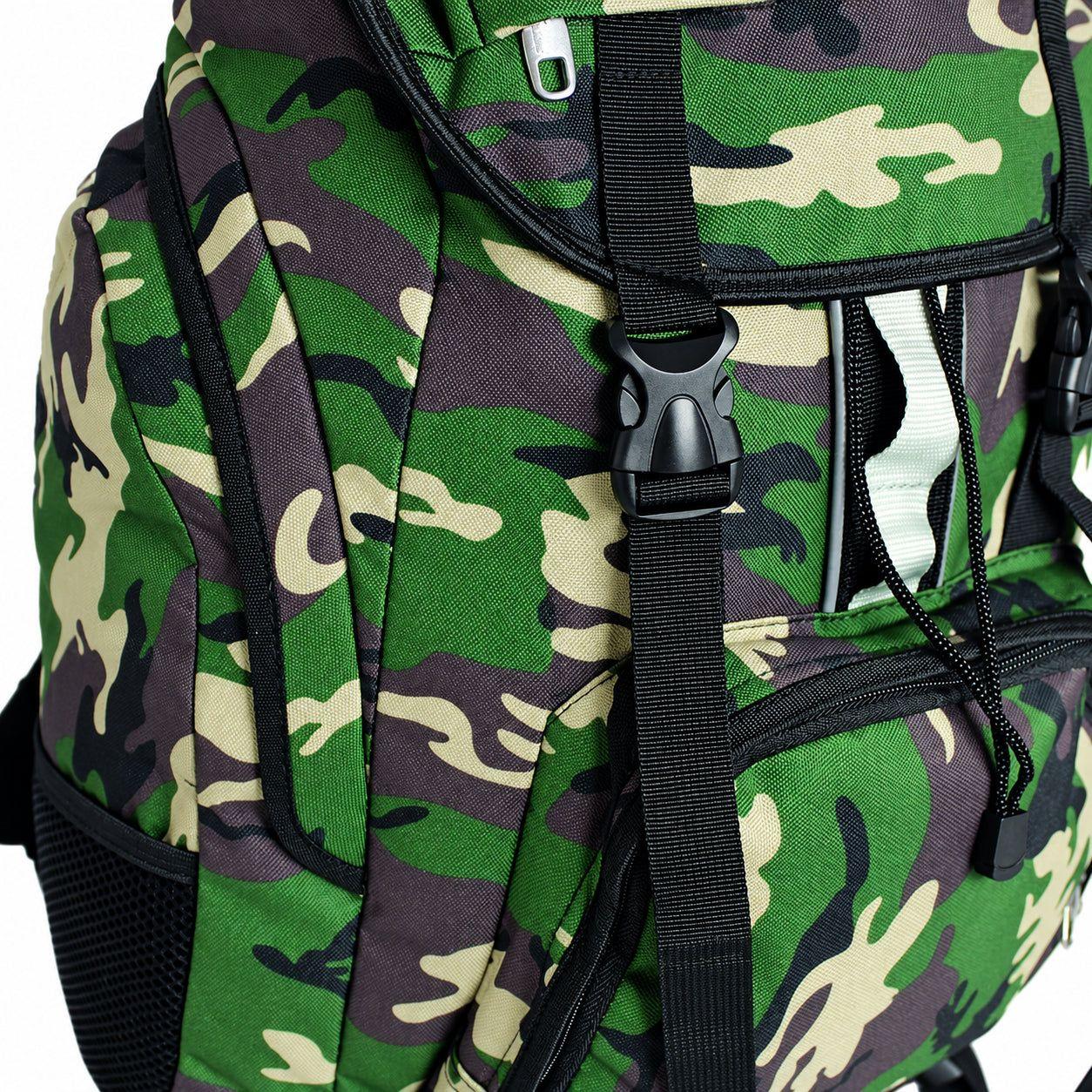 Mochila Trekking Militar Camuflada Impermeable 60 L-6