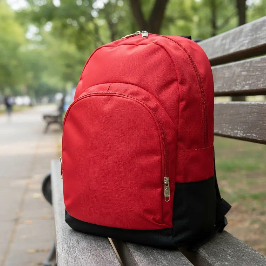 Mochila Escolar Roja 20 L Porta Notebook 15"-1