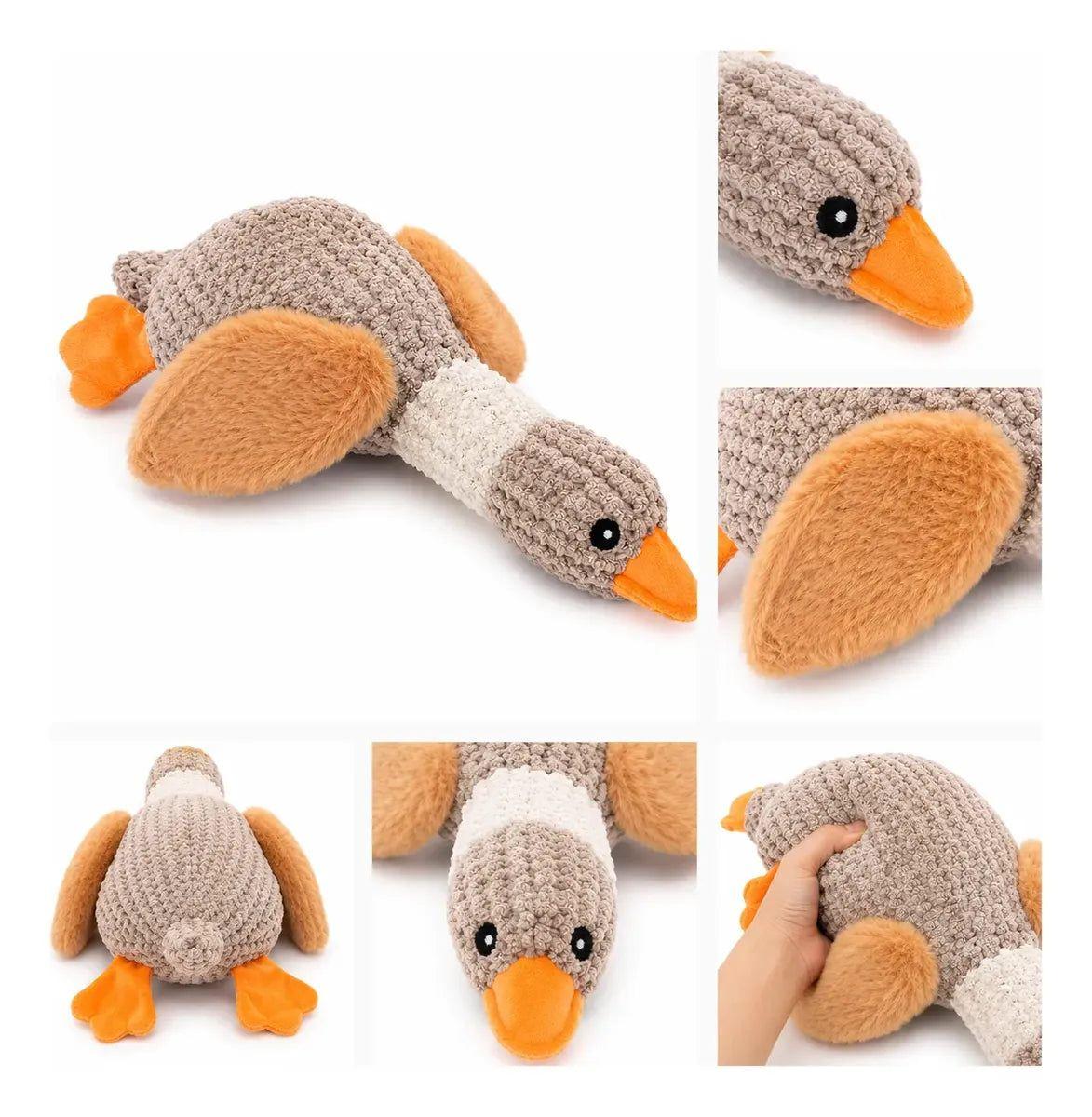 Juguete Peluche Pato para Perro 40 cm con Sonido-2