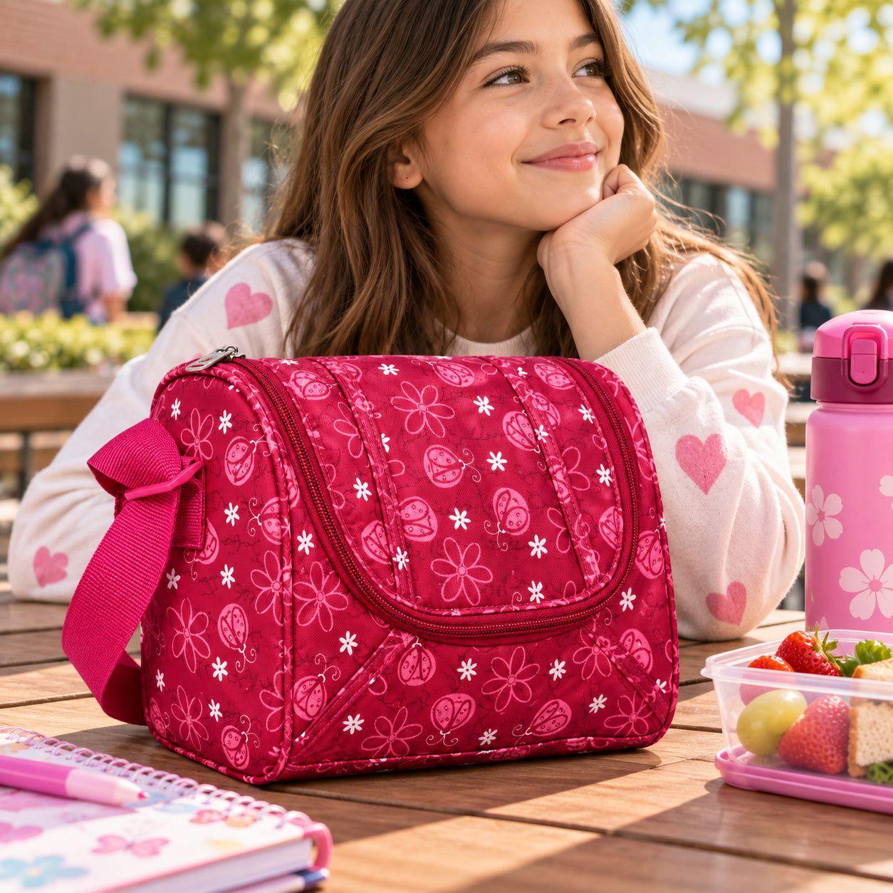 Lonchera Escolar Térmica Compacta con Sujetador a Mochila-1