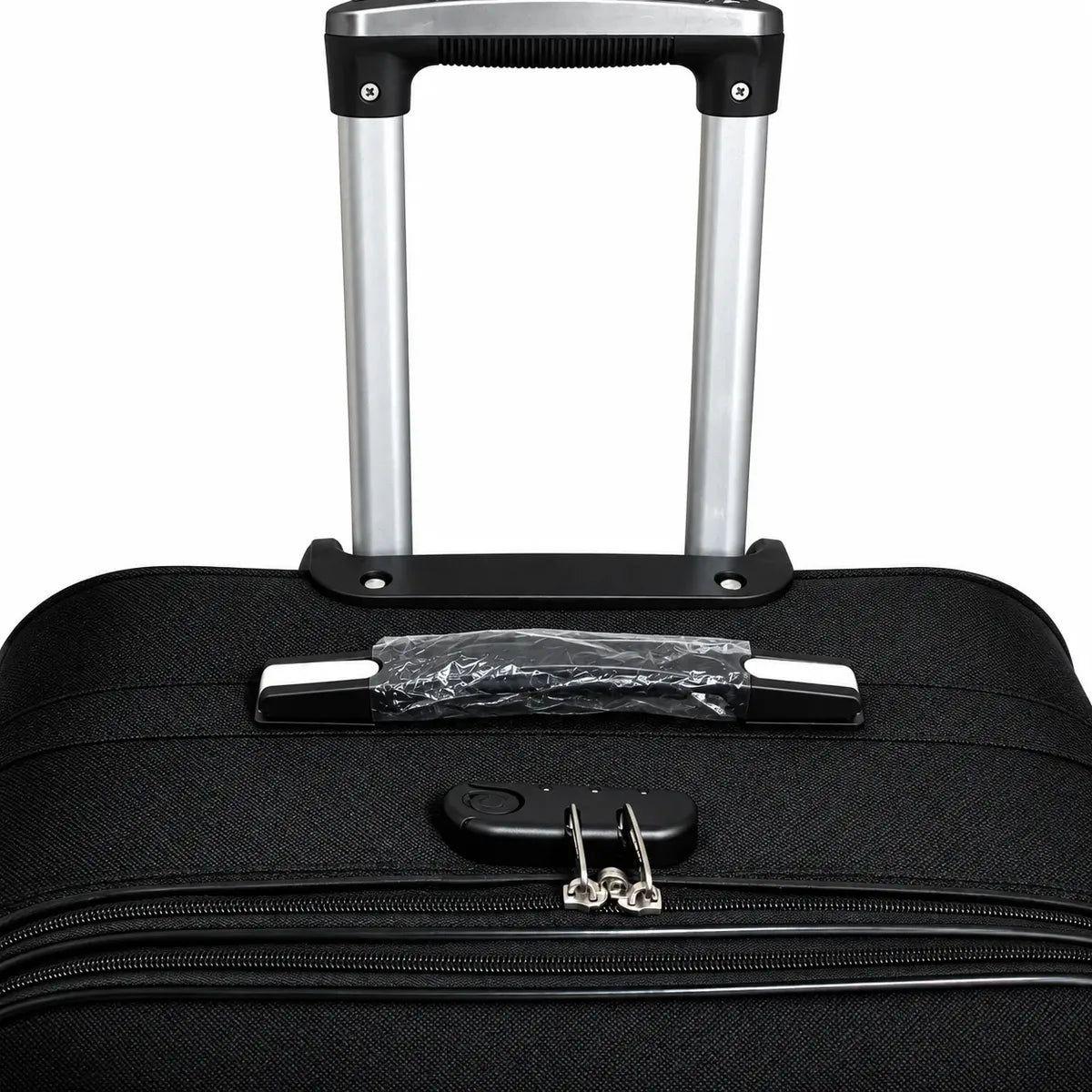 Set 4 Maletas de Viaje Lona 8, 10, 15 y 23 kg Ruedas 360°-7