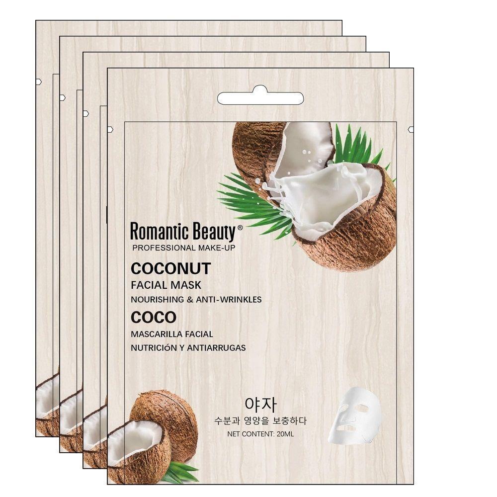Pack 4 Mascarillas Faciales de Coco-0