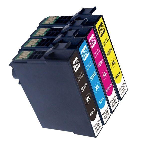 Tinta Alternativa Para Epson Xp2101 T206 T207 4 Colores-0