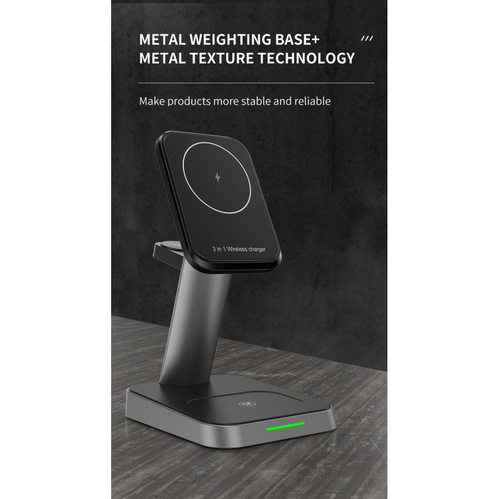 Cargador Magsafe 3-en-1 inalambrico Iphone Apple-7