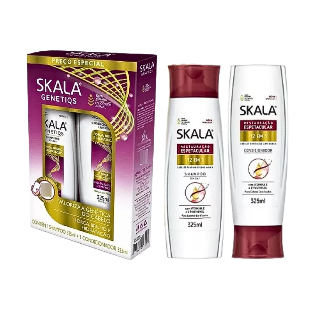 Pack Shampoo + Acondicionador Genetiqs 325ml-2