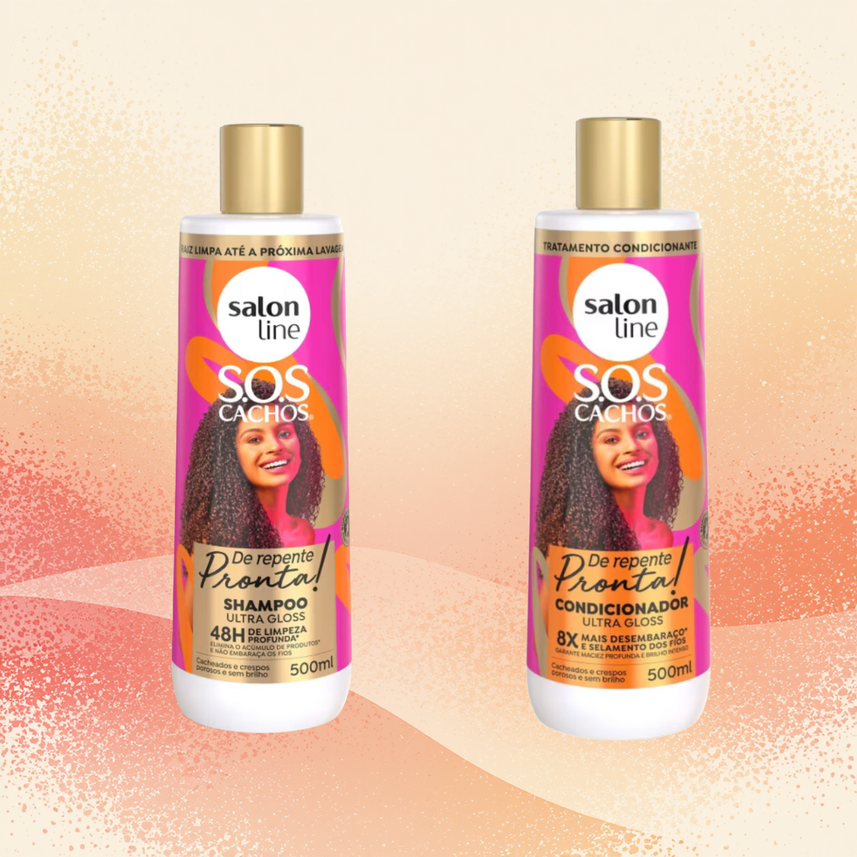 Salon Line Kit Shampoo + Acondicionador SOS Cachos De Repente Pronta-1
