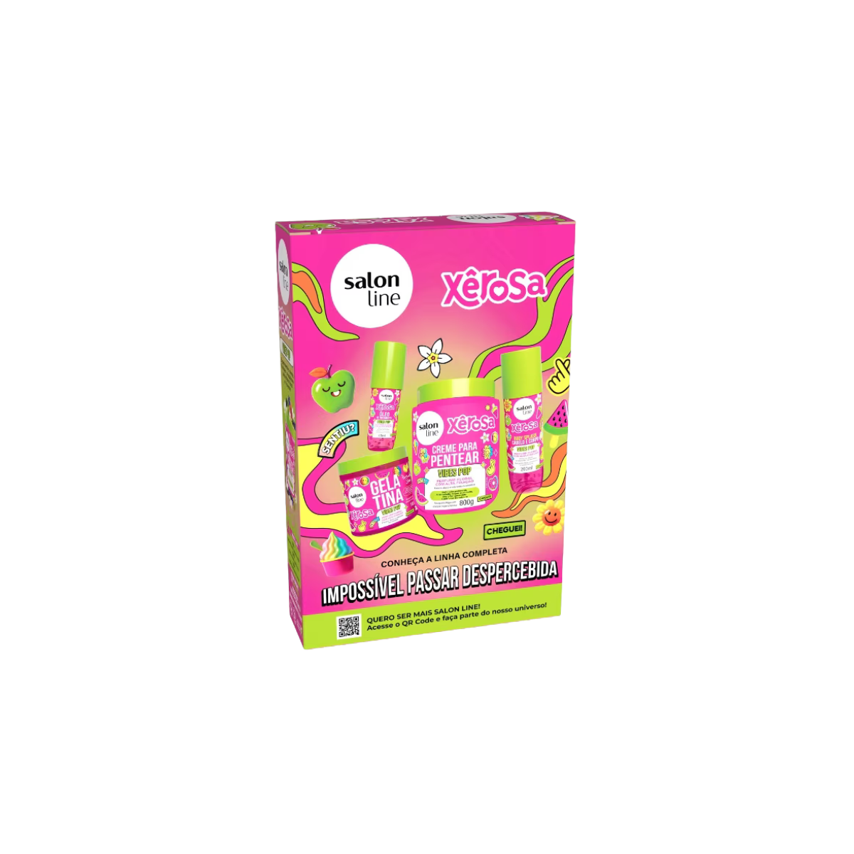 Kit Shampoo 300ml + Condicionador 200ml Xêrosa Vibes Pop-3