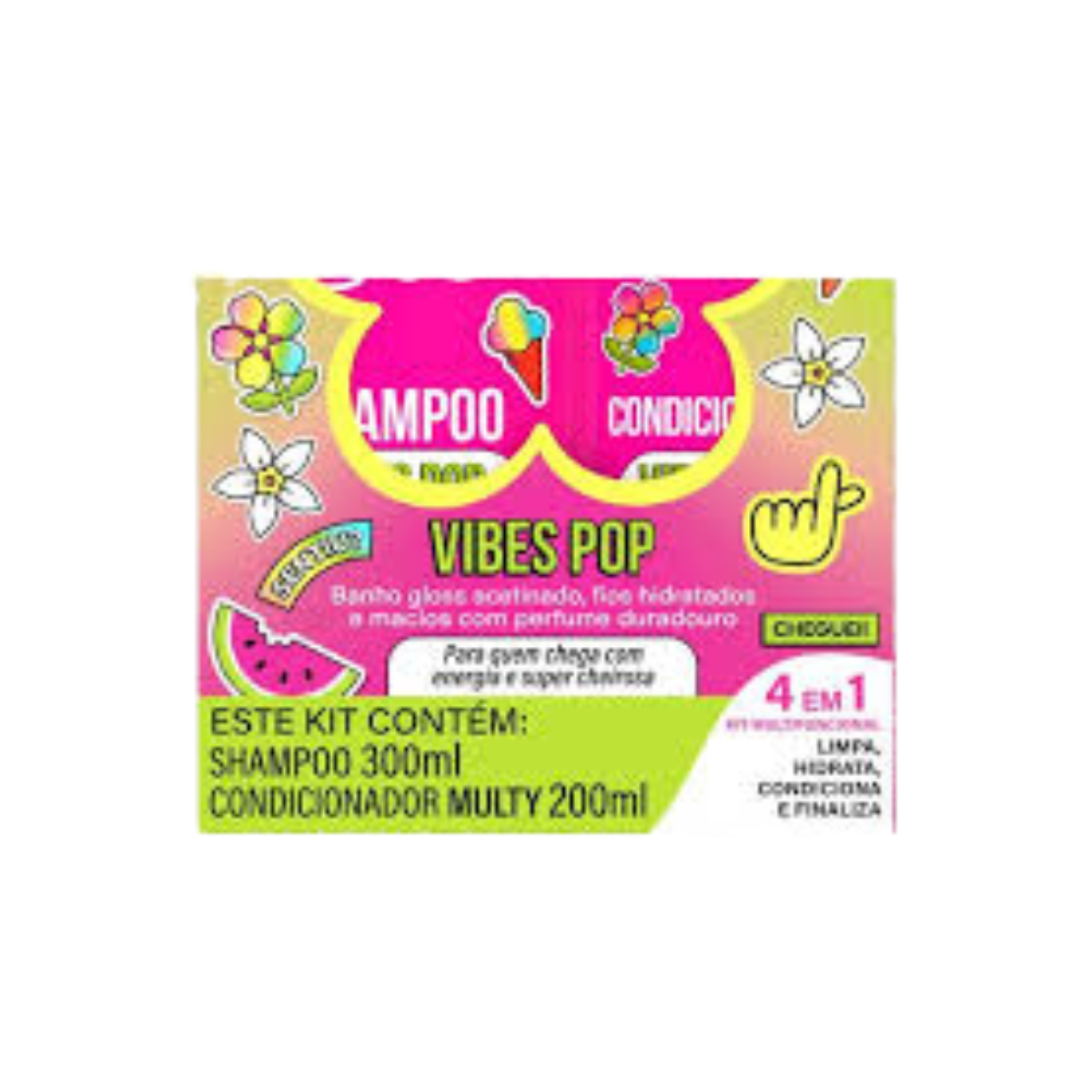 Kit Shampoo 300ml + Condicionador 200ml Xêrosa Vibes Pop-5