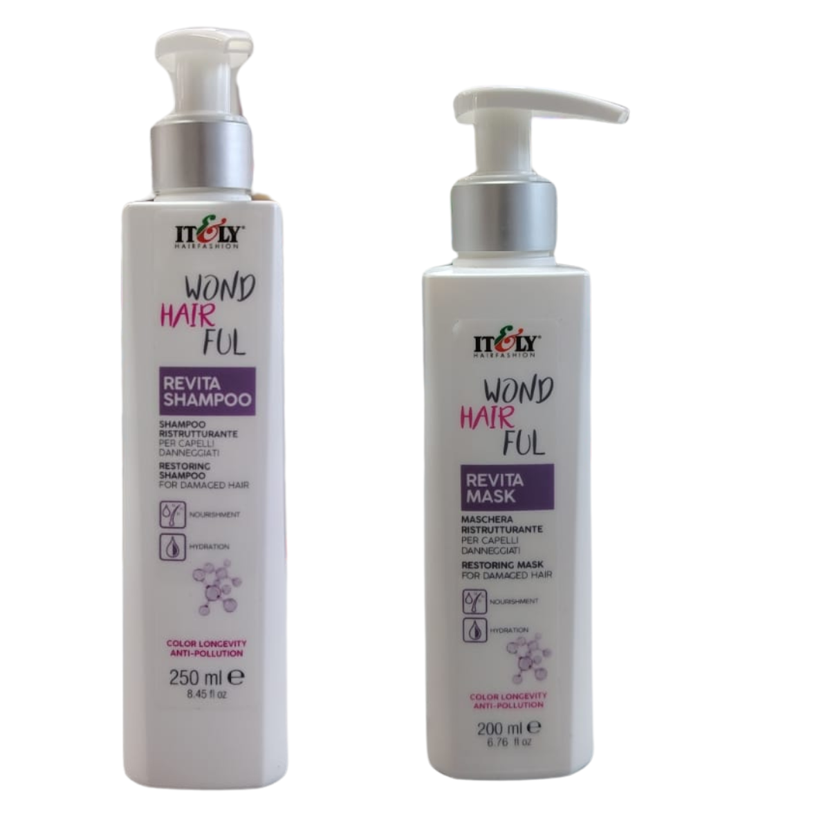 Shampoo Reestructurante + Máscara Reestructurante Wond Hair Ful-0