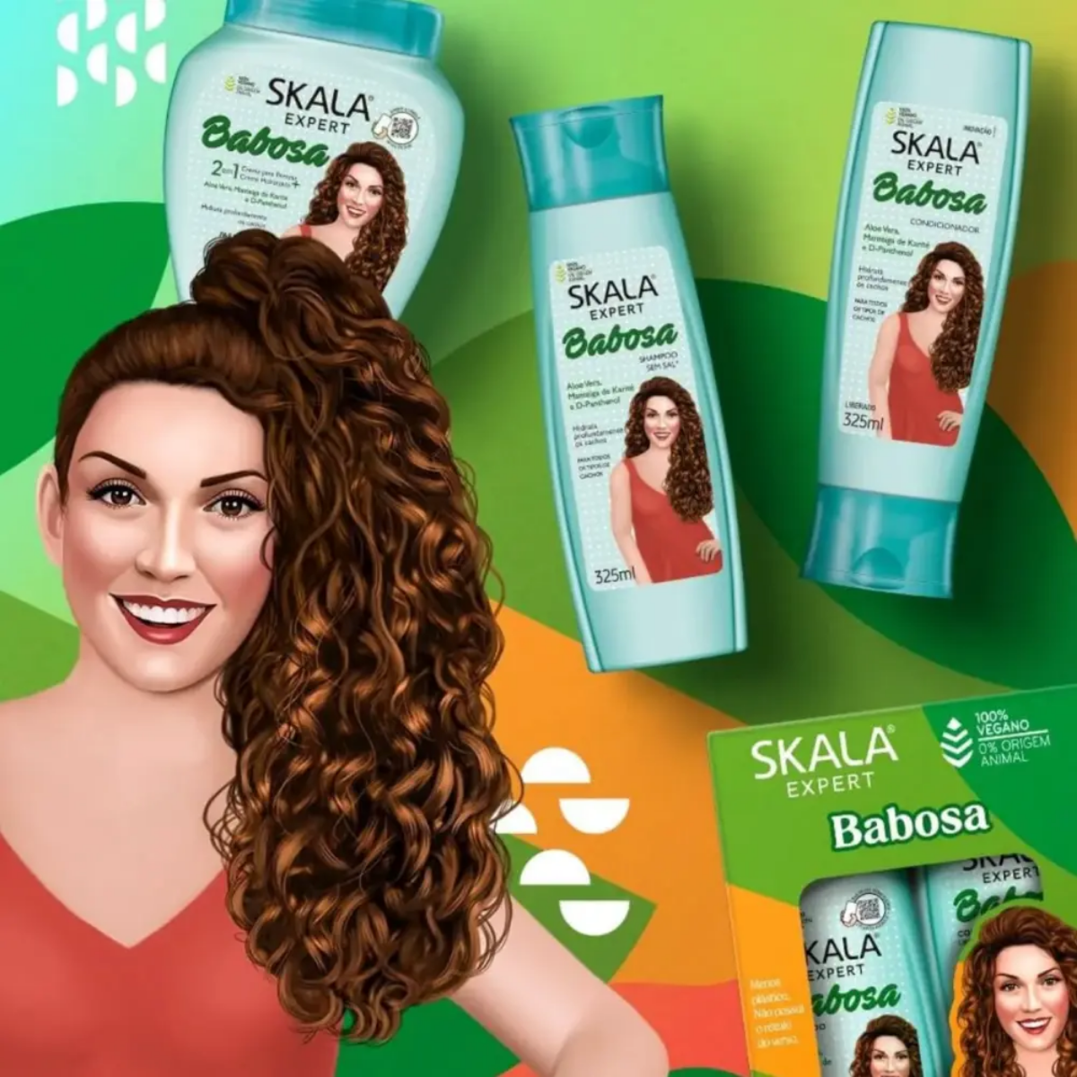 Skala Expert Kit Shampoo y Acondicionador Crema de Peinar Babosa-1