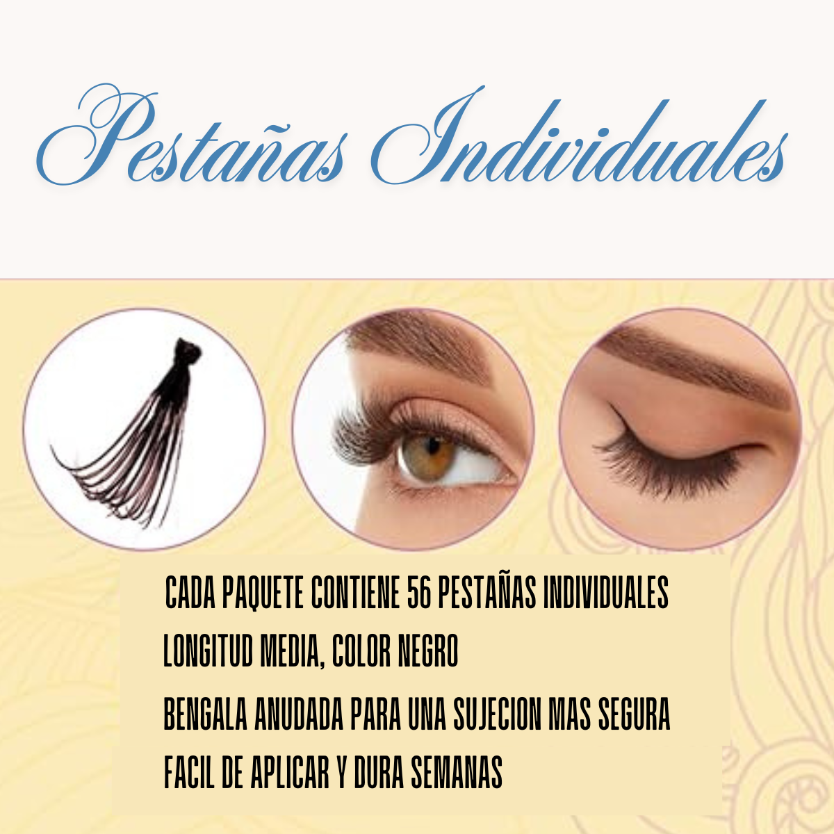 Pestañas Postizas Individuales De Racimo Largas-2